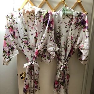 Two Floral Robes - Great bridesmaids gifts